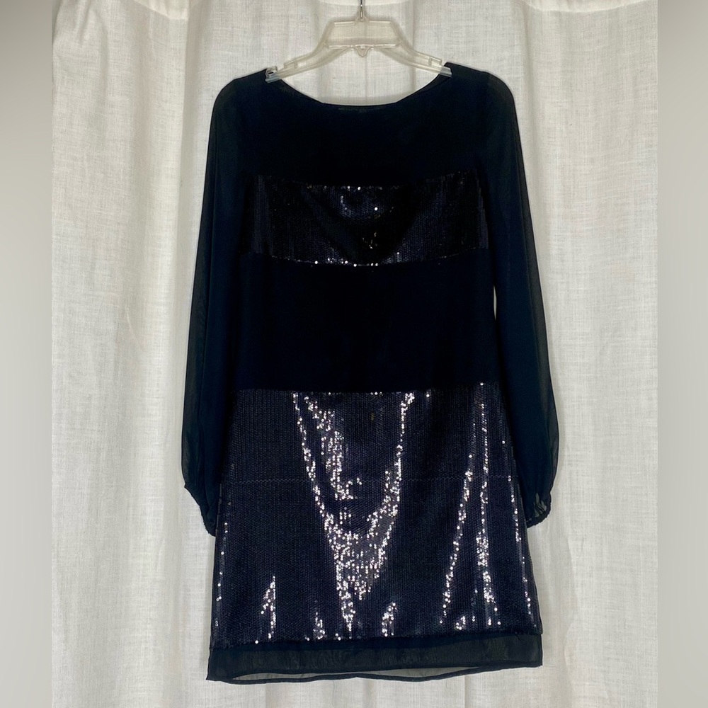 Elegant Black Sequin Dress
